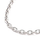 304 Stainless Steel Cable Chain Necklaces NJEW-H433-1.4mm-03P-2