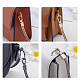 CHGCRAFT 2Pcs Assorted 2 Colors Iron Flat Handbag Chain Strap Purse Chain Strap Handle for Bag Straps Replacement Accessories FIND-CA0001-03-8