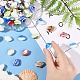 20 Stück handgefertigte Bunte Malerei-Perlen&nbsp;LAMP-YW0001-61A-5