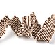Gitter doppelte Rüschen elastisches Nylonband NWIR-O010-03E-1