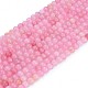 Chapelets de perles en quartz rose naturel G-F591-04-6mm-7