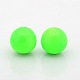 Kein Loch lackiert Messing runden Ball Perlen passen Käfig Anhänger KKB-J001-02-1