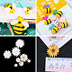 Craftdady 120Pcs DIY Bees & Daisy Shape Sofa Foam Nails Making Kits DIY-CD0001-12P-8