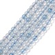 Chapelets de perles en aigue-marine naturelle G-C009-C03-1