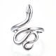 304 кольцо-манжета в форме змеи из нержавеющей стали для женщин RJEW-N040-01-2