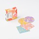 Flower Pattern DIY Paper Label Paster Picture Stickers AJEW-L058-32-1