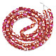 Chapelets de perles en verre électroplaqué EGLA-N002-13-A15-2