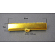 Golden Color Brass Ribbon Crimp Ends X-KK-B543-G-1