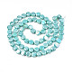 Electroplate opaco colore solido perle di vetro fili EGLA-N002-27-A03-2