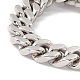 304 pulsera de cadenas de acero inoxidable para mujer. BJEW-E107-10P-3