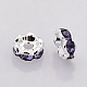 Brass Rhinestone Spacer Beads RB-A014-L7mm-18S-2