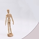 未完成の空白の木製人形  柔軟な関節を備えたデッサン人形モデル  人間のマネキンのスケッチアート  DIYの手塗りの工芸品のため  ビスク  14cm PW-WG63314-02-1