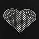 Coeur abc panneaux perforés en plastique utilisés pour les perles à repasser 5x5mm diy DIY-Q009-14-2