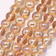 Chapelets de perles en verre électroplaqué GLAA-G051-6mm-A01-1