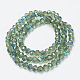 Chapelets de perles en verre électroplaqué EGLA-A034-T4mm-I01-2