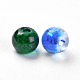 Perles de verre craquelé peintes DGLA-X0006-4mm-01-3