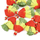 Algodon poli (poliéster algodón) decoraciones colgantes borla FIND-T018-25-1