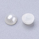 4mm半円形のアクリルカボションのネイルアート宝石の装飾  模倣パールスタイル  乳白色  サイズ：直径約4mm  厚さ2mm X-OACR-H001-3-2