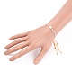 Nylon regolabile bracciali intrecciati cavo di perline BJEW-JB05689-M-6