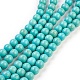 Chapelets de perles en turquoise synthétique TURQ-G106-8mm-02D-1