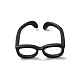 Monture de lunettes en laiton anneau de manchette ouvert pour les femmes X-RJEW-F140-140EB-1