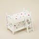 Ornements miniatures de lit superposé double couche en bois pour enfants PW-WG88645-01-5