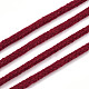 コットン糸  マクラメコード  装飾的な糸のスレッド  DIYの工芸品について  ギフトラッピングとジュエリー作り  ブラウン  3mm  約109.36ヤード（100m）/ロール。 OCOR-T001-02-02-4