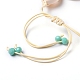 Bracelets de perles tressées réglables BJEW-JB05310-M-4