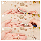 Ahandmaker 8 paio di kit per la creazione di orecchini con ciondolo dorato cavo fai da te DIY-GA0003-95-3