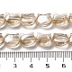 Chapelets de perles en verre électroplaqué&nbsp;EGLA-Q128-07A-AB04-4
