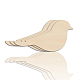 BENECREAT 3PCS Bird Wood Cutouts HJEW-WH0070-008-1