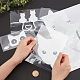 Gorgecraft 6 foglio 3 adesivi per auto in plastica impermeabile stile DIY-GF0005-53-3