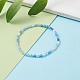 Bracelet extensible en perles de verre étincelantes pour femme BJEW-JB07664-02-2