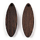 Colgantes de madera de wengué natural WOOD-T023-35-2