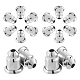 CREATCABIN 1 Box 8pairs Bullet Locking Earring Backs for Studs Secure Ear Nuts Hypoallergenic Replacements Backings Safely for Pierced Earrings Platinum KK-CN0001-06A-1