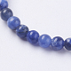 Natural Sodalite Beads Strands X-G-G515-4mm-07-3