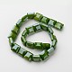 Electroplate Opaque Solid Color Glass Beads Strands EGLA-M019-03-2