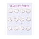 304 Stainless Steel Stud Earrings EJEW-I235-04G-C-3