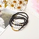 Pray & Love Acrylic Beads Stretch Bracelet Set for Gift BJEW-JB06679-2