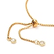 Natural Pearl Beads Adjustable Slider Bracelet for Girl Women Gift BJEW-JB06820-01-5