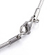 Casual Style 304 Stainless Steel Choker Necklaces STAS-O037-02P-2