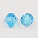 Faceted Bicone Transparent Acrylic Beads DBB10MM11-1