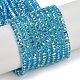Galvanisieren Glasperlen&nbsp;X-GLAA-Q105-03G-1