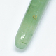 Натуральные зеленые авантюрные массажные палочки DJEW-E004-01B-3