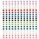 Craftdady 9 ensembles de pendentifs en alliage émaillé de 9 couleurs ENAM-CD0001-11-2