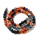 Natural Agate Beads Strands G-H1593-6mm-10-3