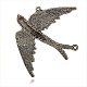 Eslabones de pájaro de esmalte de aleación vintage ENAM-J100-01AS-2