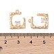Подвески из латуни с прозрачным стеклом KK-N254-51G-3