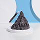 パラフィンキャンドル  氷山の形をした無煙キャンドル  結婚式のための装飾  パーティーとクリスマス  ブラック  73x77x73mm DIY-D027-04A-3