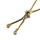 Brass Necklaces NJEW-I104-02G-3